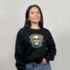 Sudadera negra Costa da Morte calavera